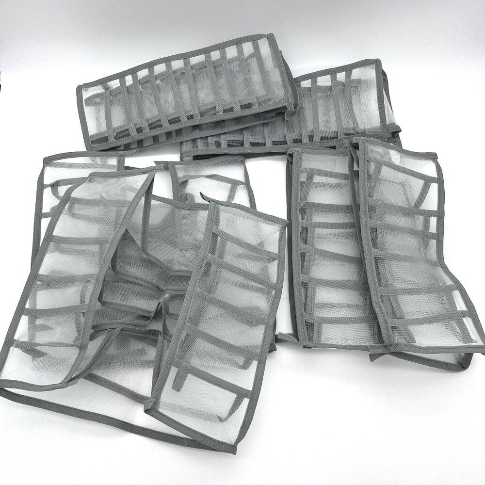 Set of 6 Soft Undergarment Organizers, 3 sizes - NEW